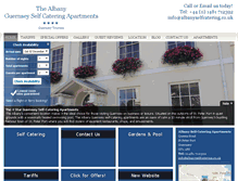 Tablet Screenshot of albanyselfcatering.co.uk